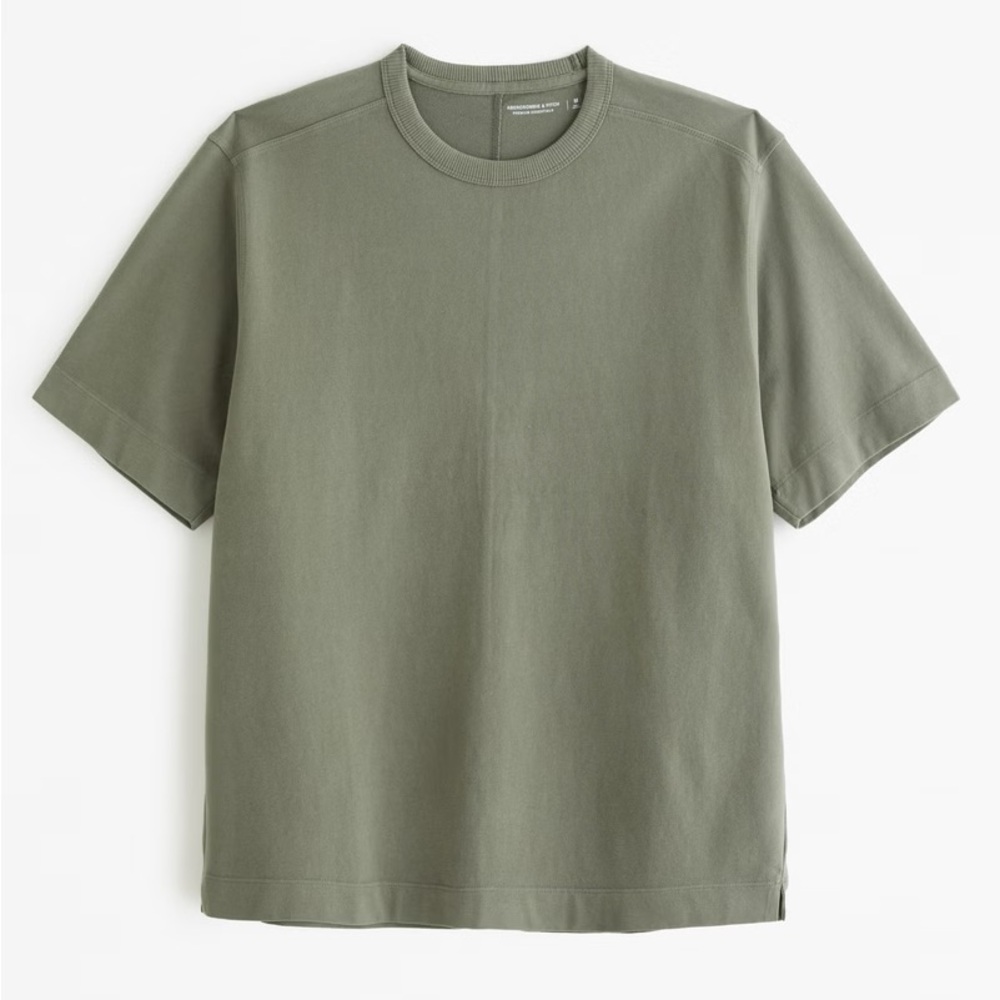 A&F• Premium Essentials Heavyweight Tee / green